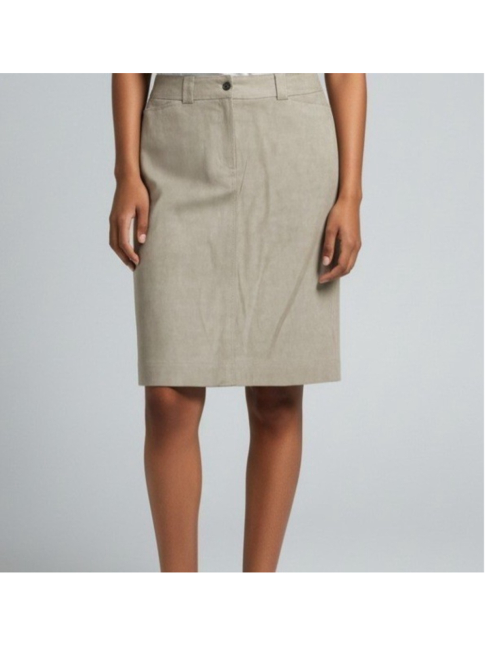 Ellen Tracy Women's Straight-Leg Rear Slit Knee Length Pencil Skirt 8 NWT $198